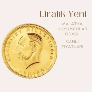 Liralık Yeni altının fiyatı, Malatya Kuyumcular Odası tarafından sunulan güncel fiyat bilgisi.